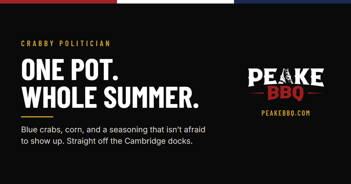 The Crabby Politician Boil: One Pot, Whole Summer