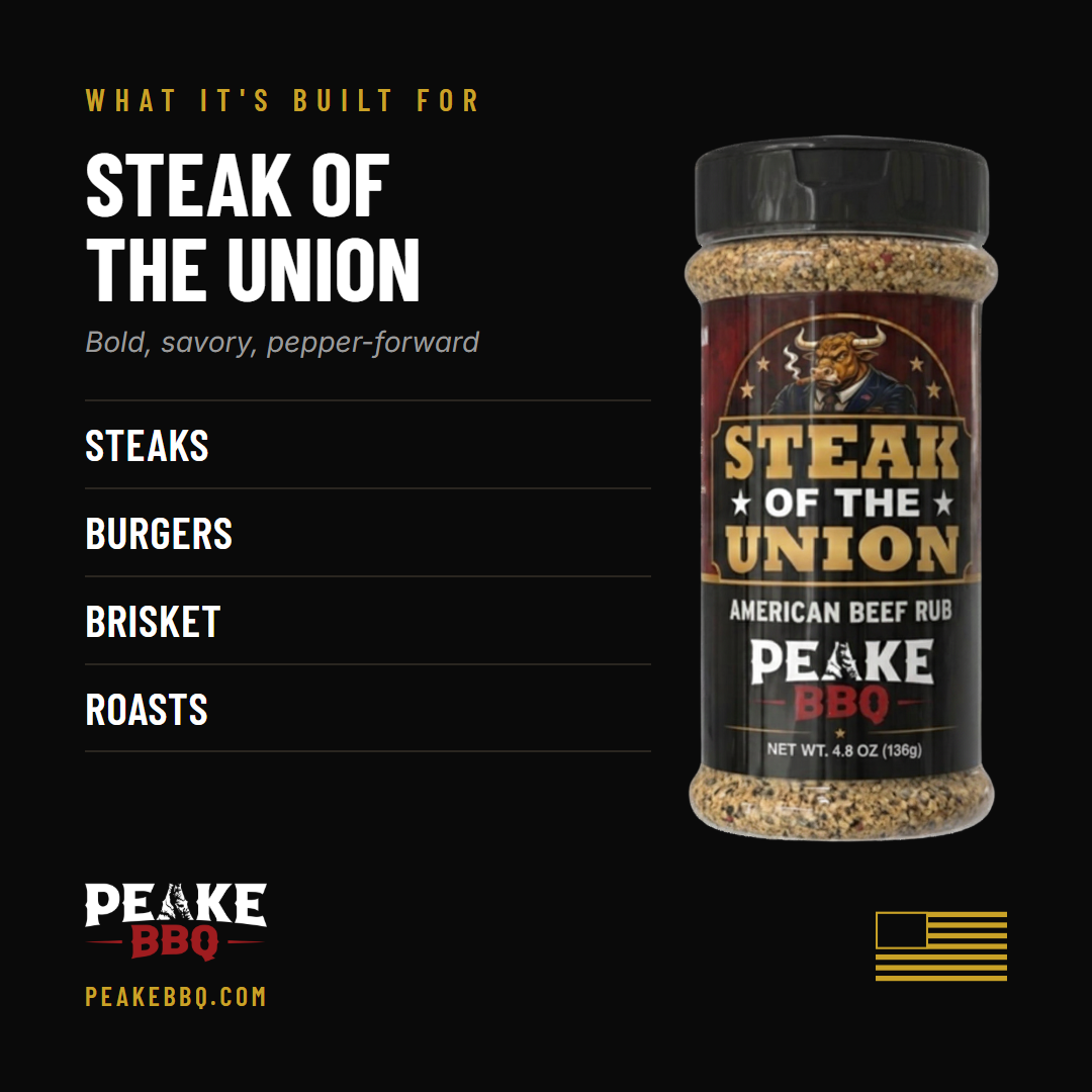 Steak of the Union: built for steaks, burgers, brisket and roasts